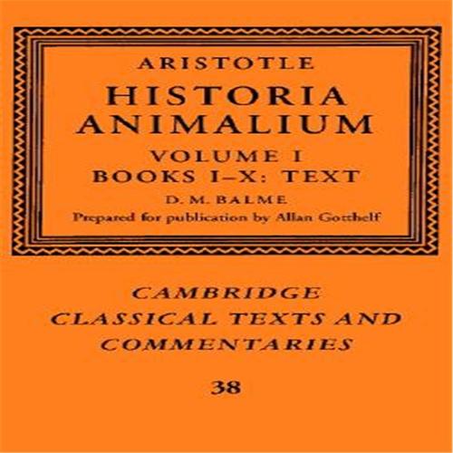 【预售】aristotle: historia animalium: volume 1: books i-x: text