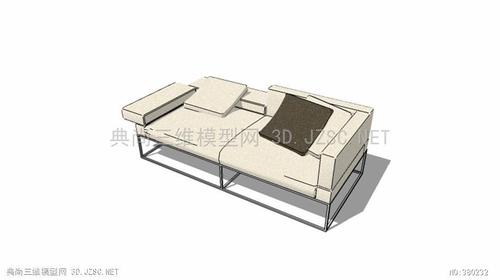 现代北欧美式风格单人多人组合沙发椅子单体贵妃椅软装搭配家具(218)