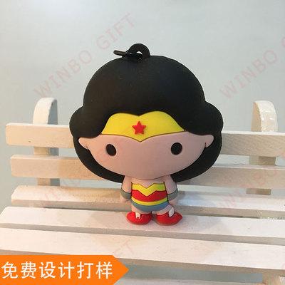 定制3d立体卡通人物公仔钥匙扣 外贸玩具促销礼品箱包挂件批发
