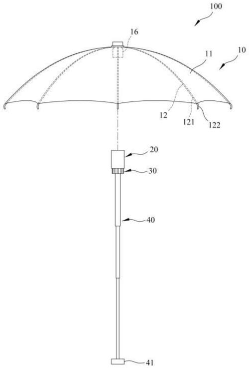cn111820558a_具有填充结构的自动伞具