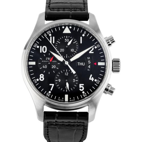 二手95新万国手表男表飞行员系列iw377701自动机械腕表视频