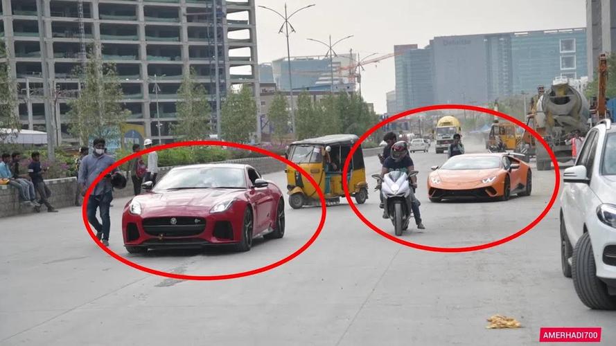 印度街拍超级跑车,豪车比想象中的多得多