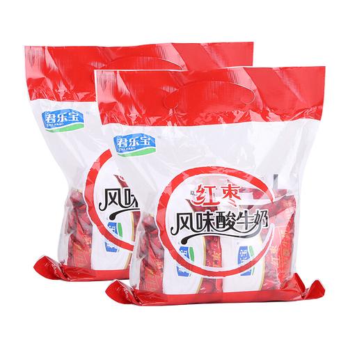君乐宝酸奶红枣风味酸牛奶早餐奶红枣味100g20袋装整箱实惠红枣味2