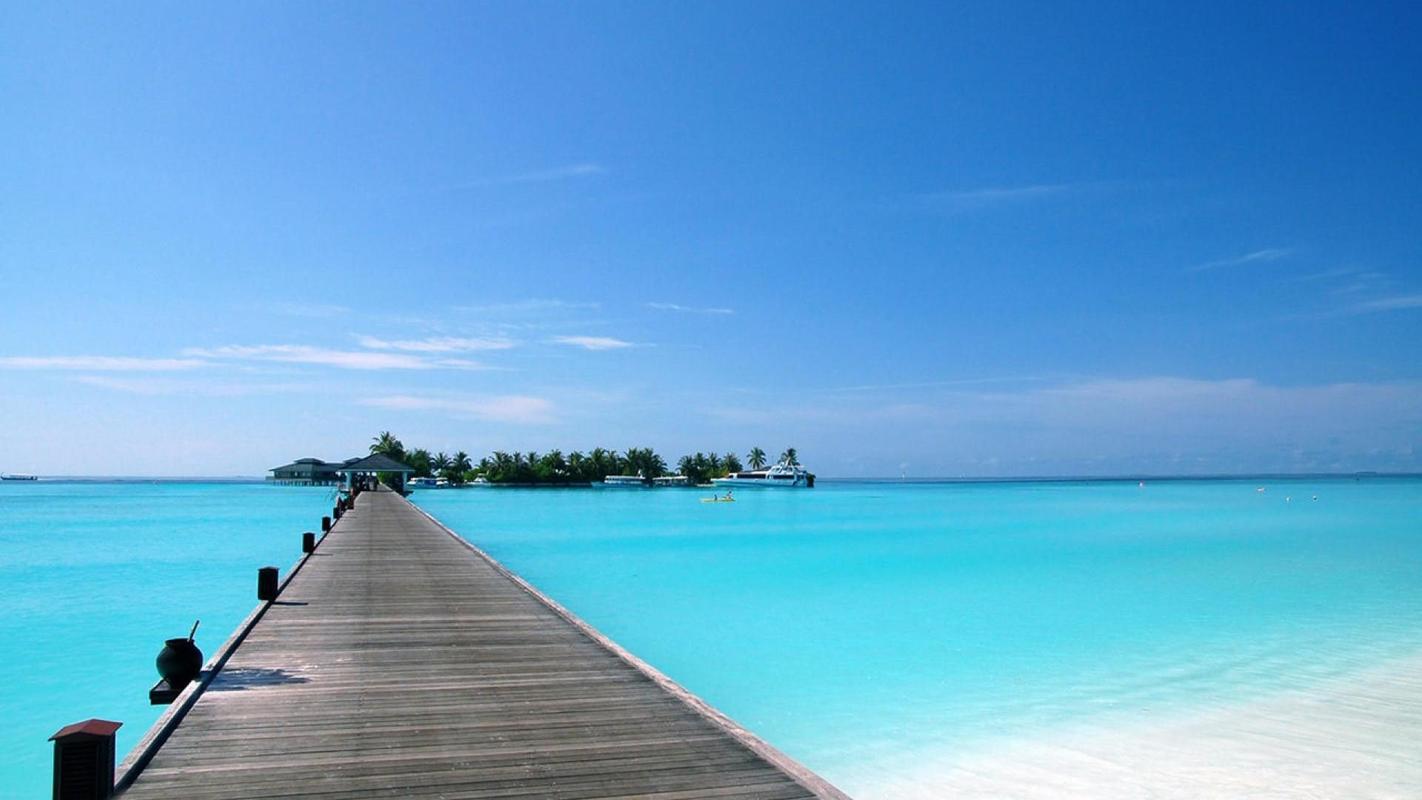 海边栈桥风光win7高清电脑桌面主题壁纸大全