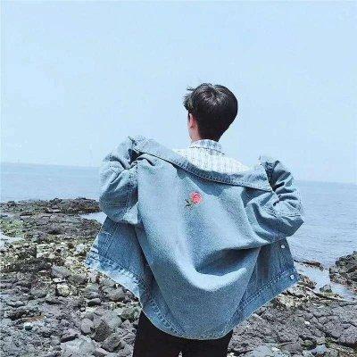 2021q友乐园唯美男生背影头像 背景夕阳的意境男头