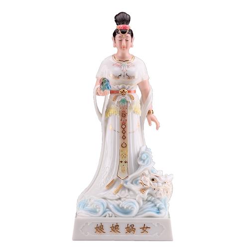 女娲娘娘神像补天创世女神汉白玉佛像摆件大地之母娲皇女阴娘娘