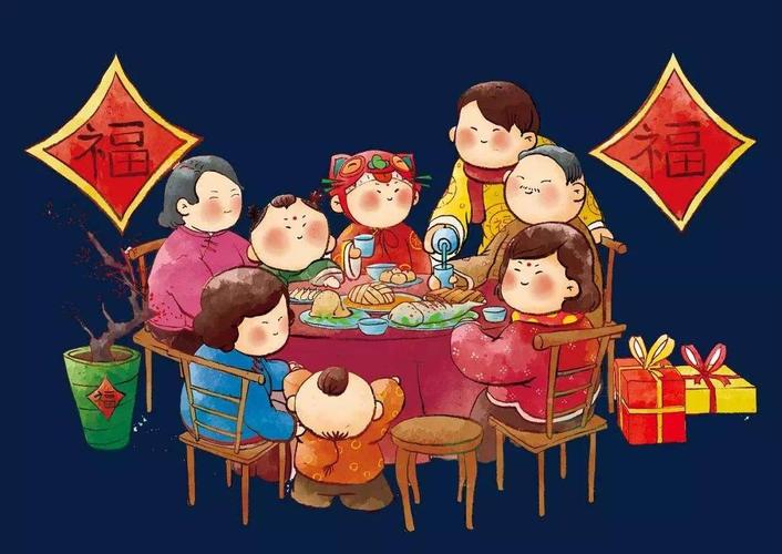每一桌年夜饭就是每一家年的文化,全家人其乐融融吃年夜饭,是我们