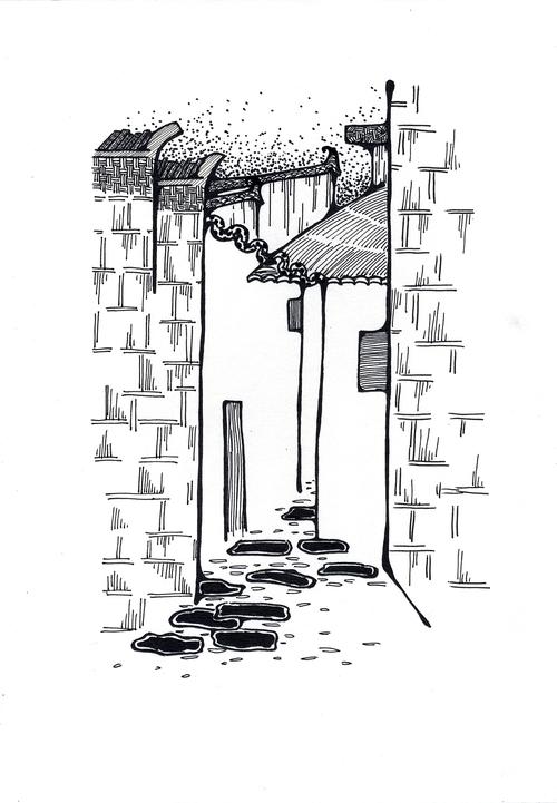 速写·写生·宏村|插画|创作习作|miss楠木 - 原创作品 - 站酷 (zcool