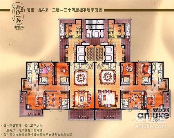 汤臣一品户型图,上海汤臣一品户型图大全,汤臣一品图