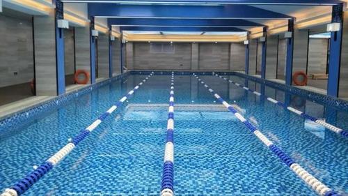 桂林楼市新安厦西宸源著中国风游泳池6500平