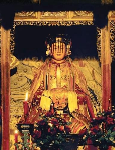 临水夫人陈靖姑公元767-790,小名陈十四,十八岁嫁给古田人刘杞为妻,二