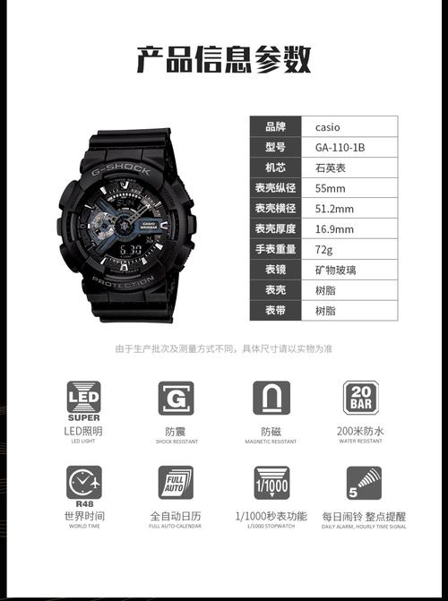 卡西欧gshock黑武士潮流双显手表ga1101b709元划算价