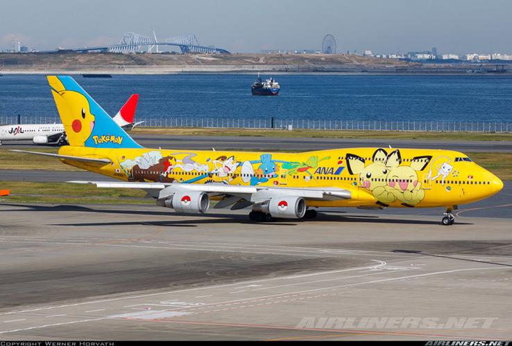 jc wings xx2154a 全日空航空 ana b747-400 ja8957 皮卡丘 1:200商品