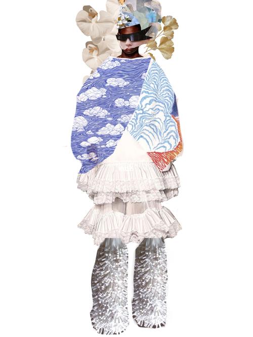 服装设计必备拼贴画_服装设计_vogue_procreate_拼贴