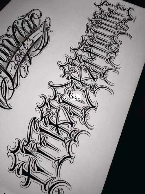 哥特风格字体_纹身_哥特_字体_赣州纹身_美妆_彩妆