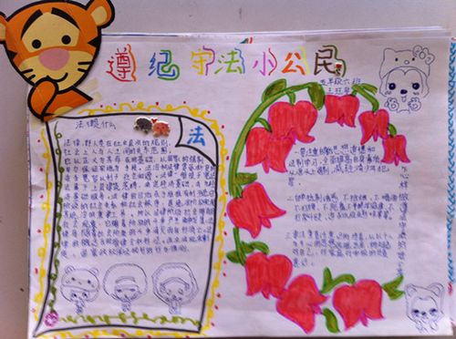 守法小公民手抄报图片大全