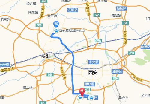 从咸阳机场到陕西师范大学机场快线怎么坐?