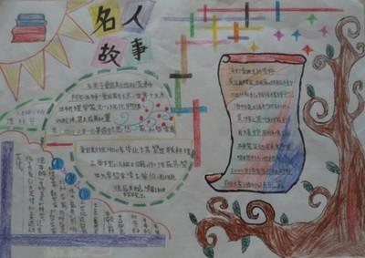 六年级照片里的故事手抄报名人的故事手抄报