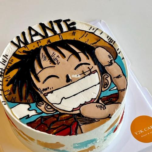 海贼王路飞手绘蛋糕_手绘_海贼王_蛋糕_生日蛋糕_y2k