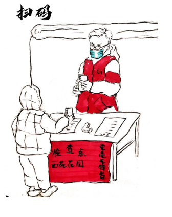 彬州党员志愿者抗疫速写