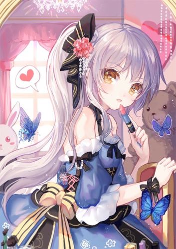 意境 插画 头像 壁纸 动漫 唯美 清新 甜美 可爱 凊纯 长发 精致 女生