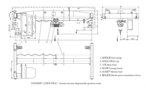 电动单梁起重机图纸