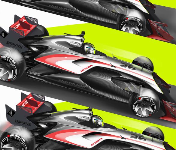honda f2 lizard 概念设计手绘图