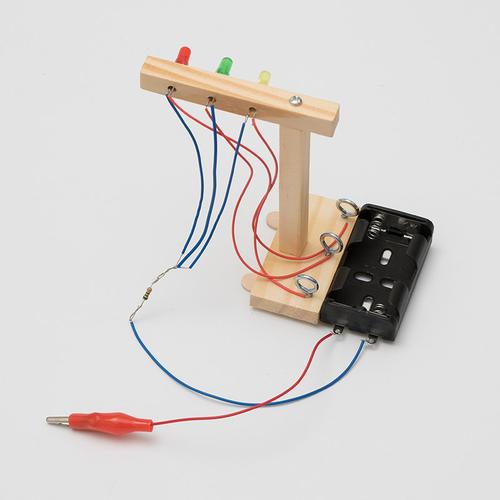 材料实验幼儿园电路小学生自制红绿灯工区