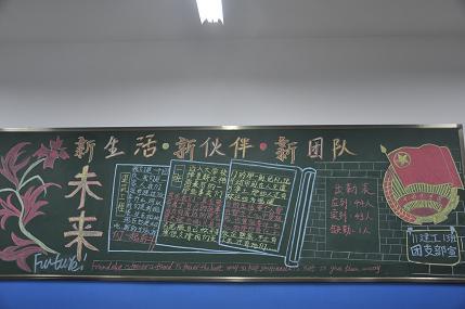 团日活动板报设计风采河北外国语学院