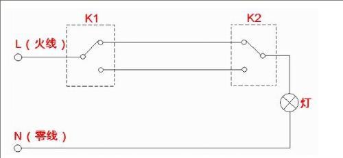 求双控开关电路图?