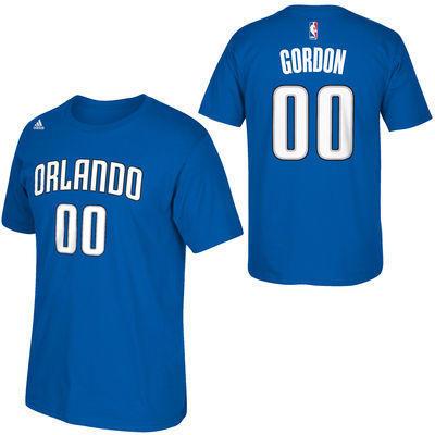 最强亚军adidas魔术队aarongordon阿隆戈登背号蓝色球迷t恤