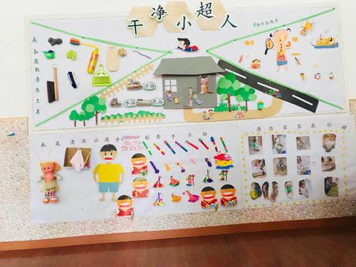 小一班第三主题《干净小超人》