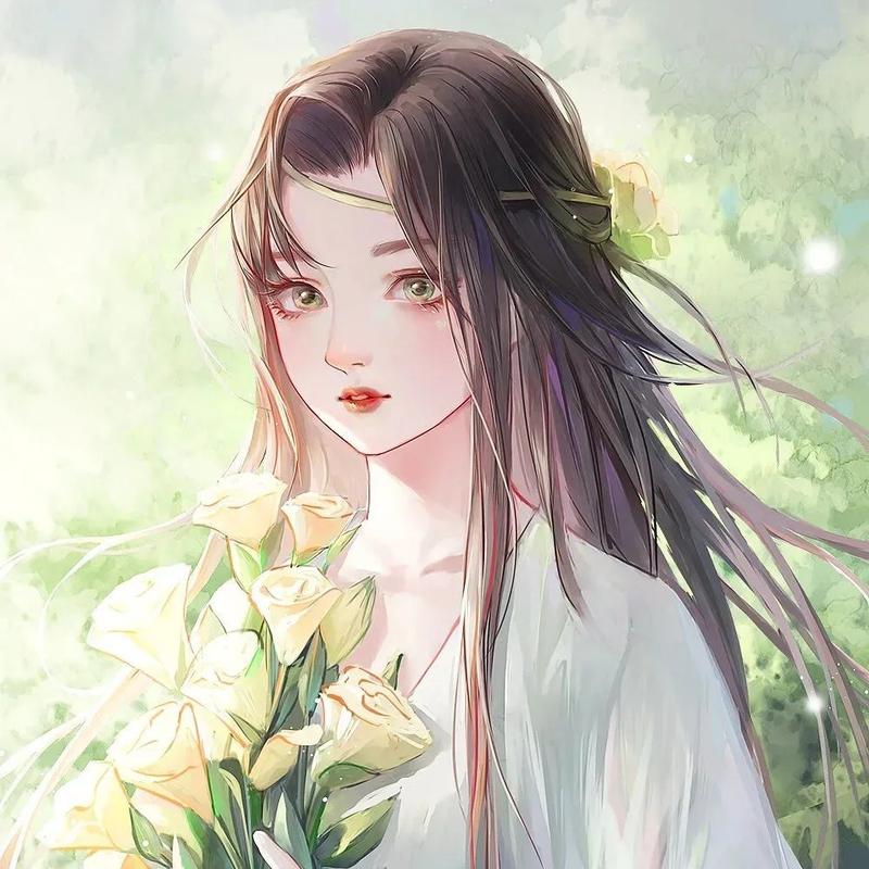 唯美古风女生头像 夜是灯火不休 你是爱至江愁