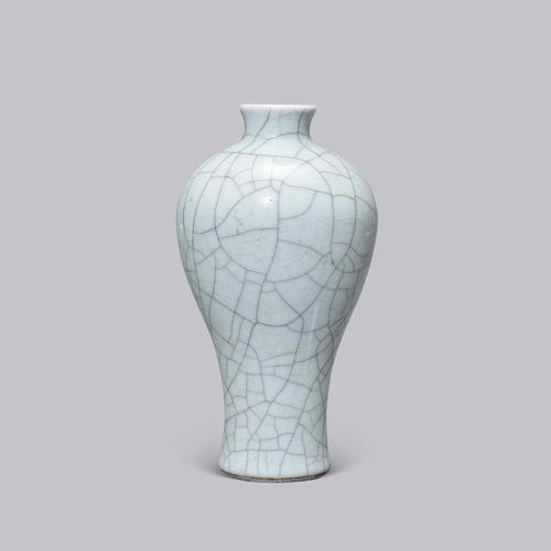 【清乾隆 仿官釉梅瓶】拍卖品_图片_价格_鉴赏_清代单色釉瓷器_雅昌