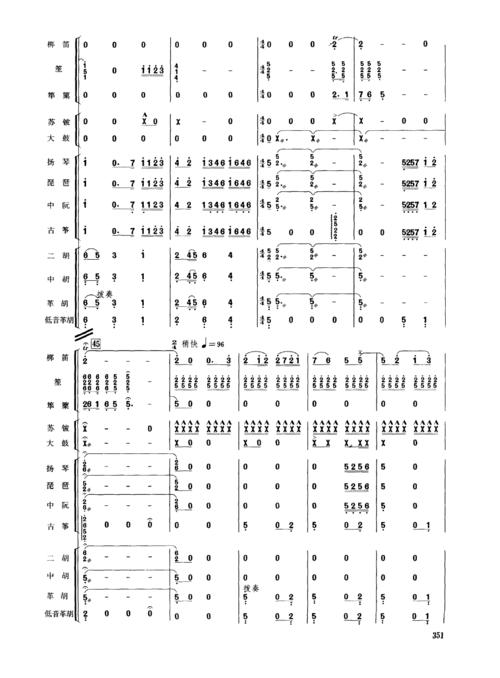 中国民族器乐合奏曲集总谱351400