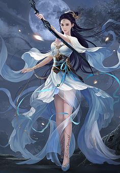 3d游戏插画美女