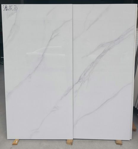 广东佛山瓷砖600x1200mm亮光浪花白大理石白色瓷砖背景墙砖现代