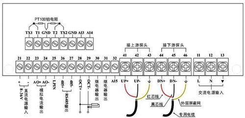 固定式超声波流量计主机接线图