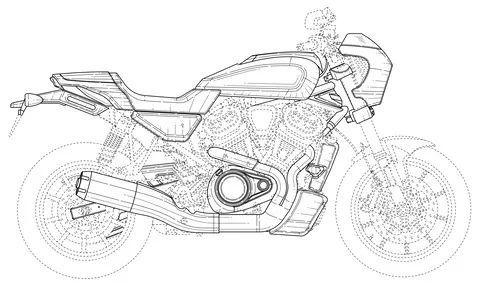 哈雷两款新车曝光搭载水冷v型双缸引擎