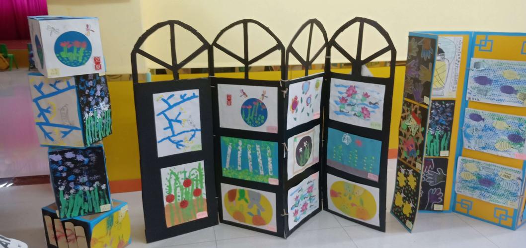 地球村幼儿园小小达芬奇创意画展