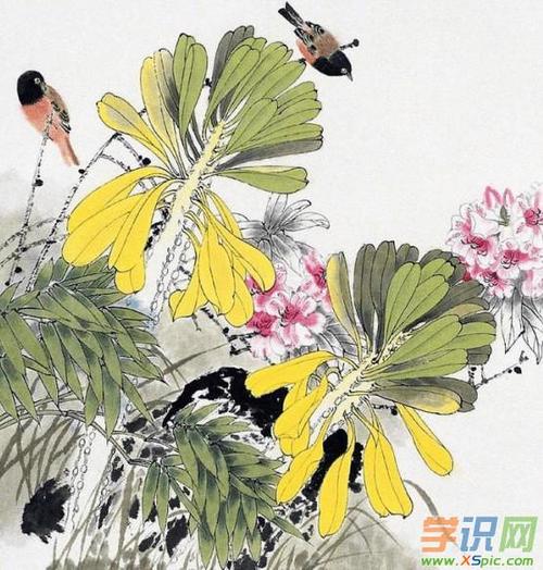 国画写意花鸟横幅图片_国画写意花鸟画法图片