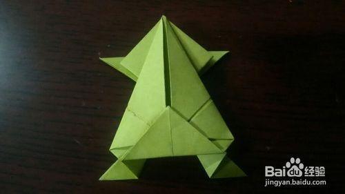趣味折纸会跳青蛙的折法