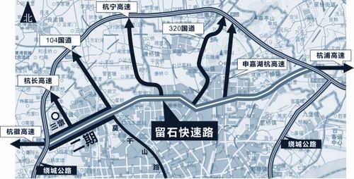 留石快速路二期全线贯通 三墩到莫干山路只需5分钟(图