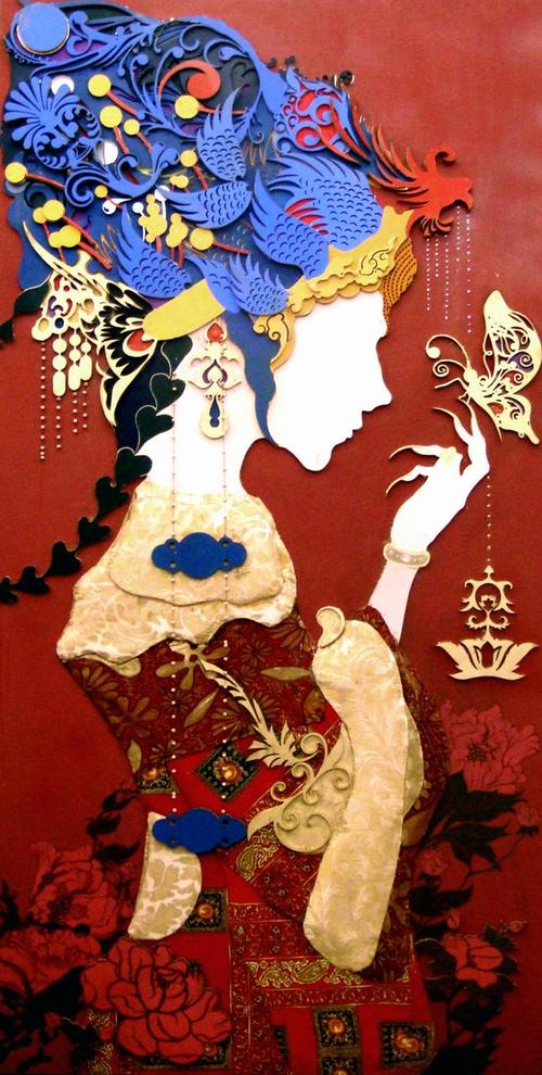 综合材料装饰画