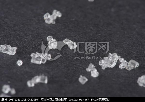 白砂糖晶体特写