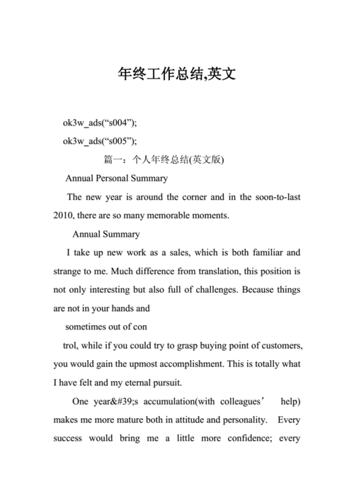 年终工作总结,英文.doc