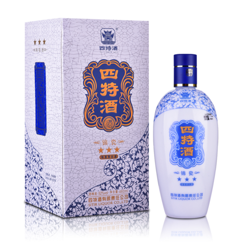 52°四特酒锦瓷三星460ml