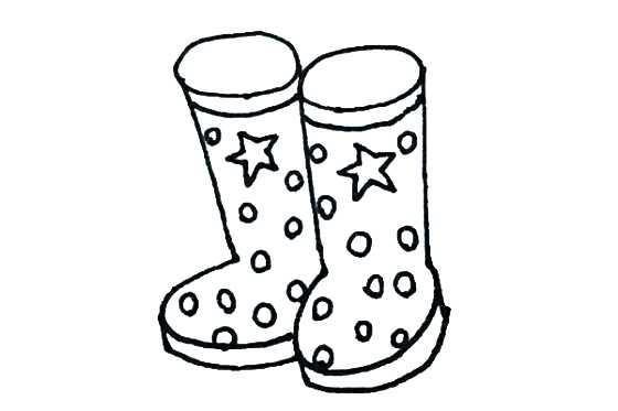 雨靴怎么画 简单又漂亮的雨靴