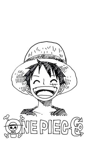 海贼王简笔画路飞q版