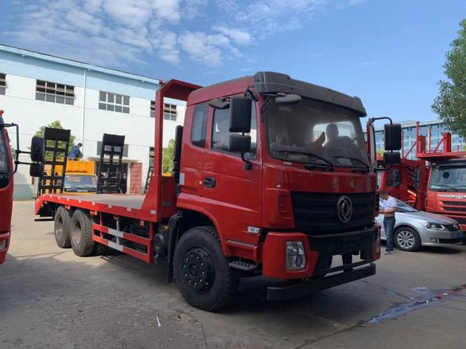 汽摩及配件 商用车 货车 东风后八轮平板运输车 250挖掘机平板拖车 30